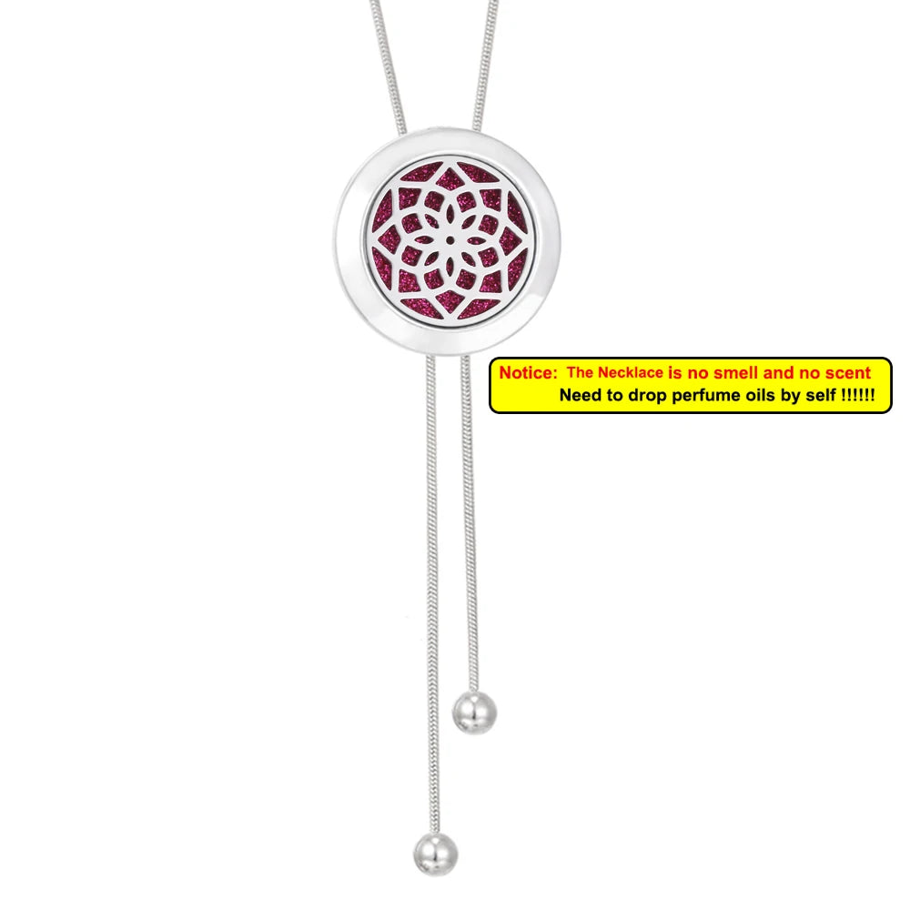 Tree of Life Aromatherapy Necklace - Essential Oil Diffuser Pendant