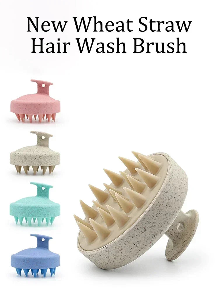 Silicone Shampoo Brush - Scalp Massage & Hair Washing Comb