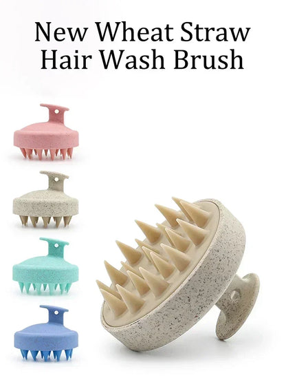 Silicone Shampoo Brush - Scalp Massage & Hair Washing Comb