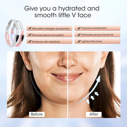 V-Face Massager - Rechargeable LED Facial Lifting Device