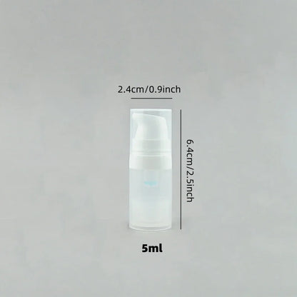 Travel Cosmetic Bottles with Pump - 5Pcs Vacuum Containers for Skincare Products"