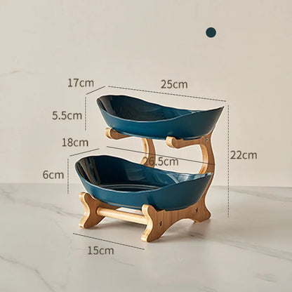 "Multi-Layer Fruit Stand - Modern 3 Tier Snack Dish for Living Room"