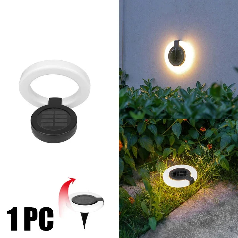 LED Solar Outdoor Lights Waterproof 360° Adjustable Landscape Light Garden Decoration Fence Stake Lawn Porch Walkway 1~8PCs