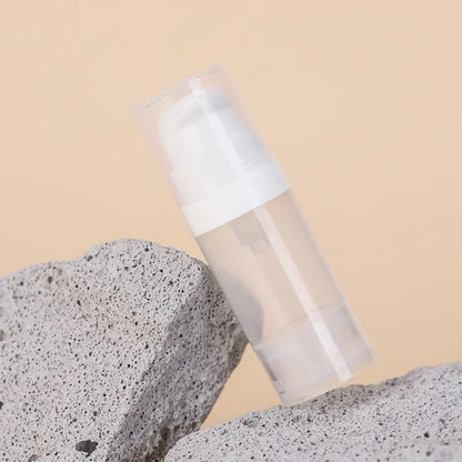 Travel Cosmetic Bottles with Pump - 5Pcs Vacuum Containers for Skincare Products"