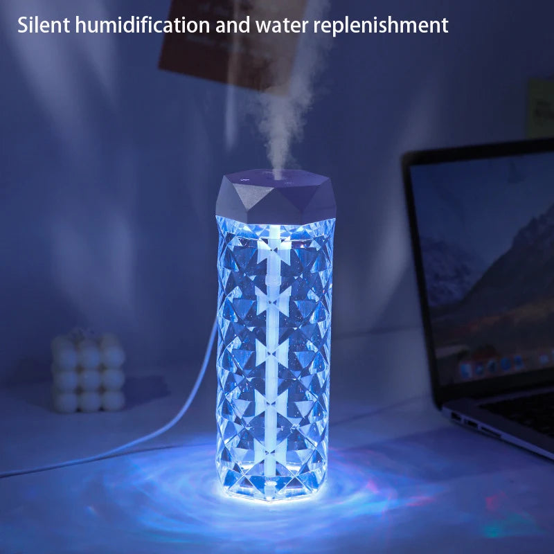 Air Humidifier 400ml - USB Aroma Diffuser with RGB Light