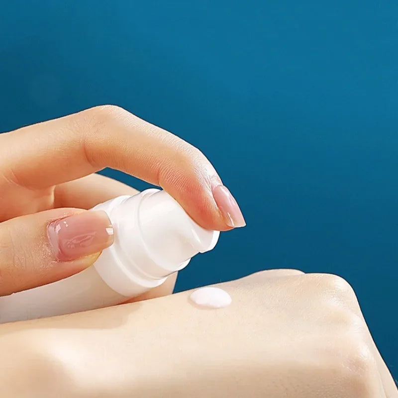 Travel Cosmetic Bottles with Pump - 5Pcs Vacuum Containers for Skincare Products"
