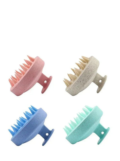 Silicone Shampoo Brush - Scalp Massage & Hair Washing Comb