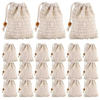 Sisal Soap Bags 5-50pcs - Natural Exfoliating Soap Saver Pouches