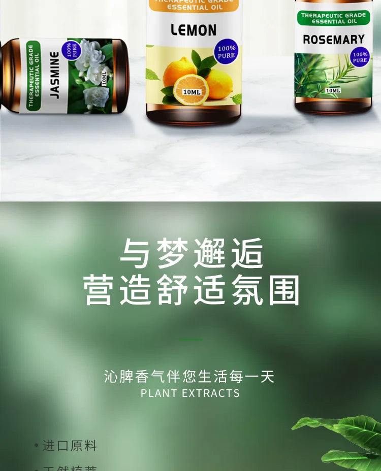 Essential Oil Set 10ml - Aromatherapy Massage & Candle Making Kit