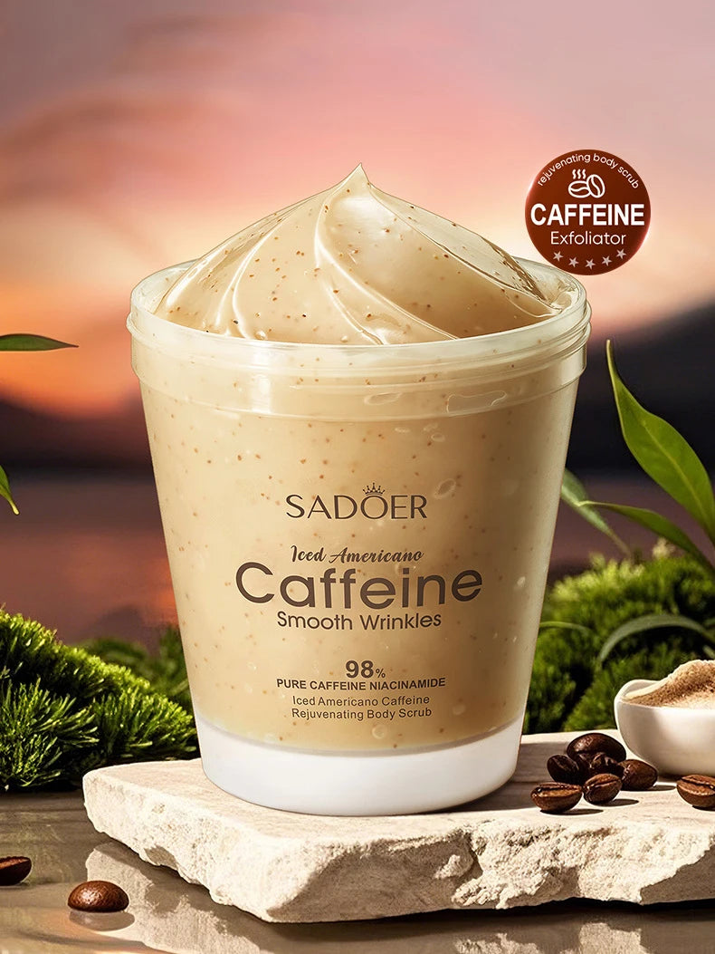 Iced Coffee Body Scrub - Caffeine-Infused Exfoliating Deep Cleanser