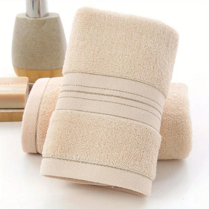 Pure Cotton Bath Towel - Soft Absorbent Quick-Dry Bathroom Towel