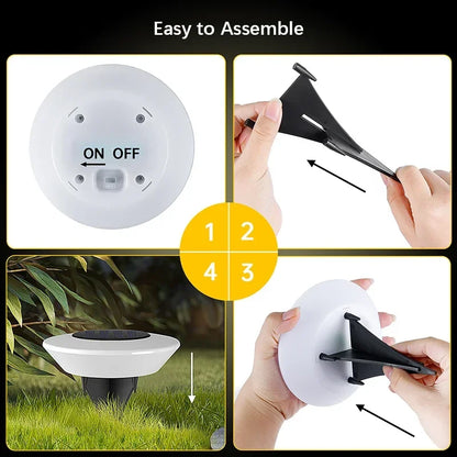 LED Solar Outdoor Lights Waterproof 360° Adjustable Landscape Light Garden Decoration Fence Stake Lawn Porch Walkway 1~8PCs