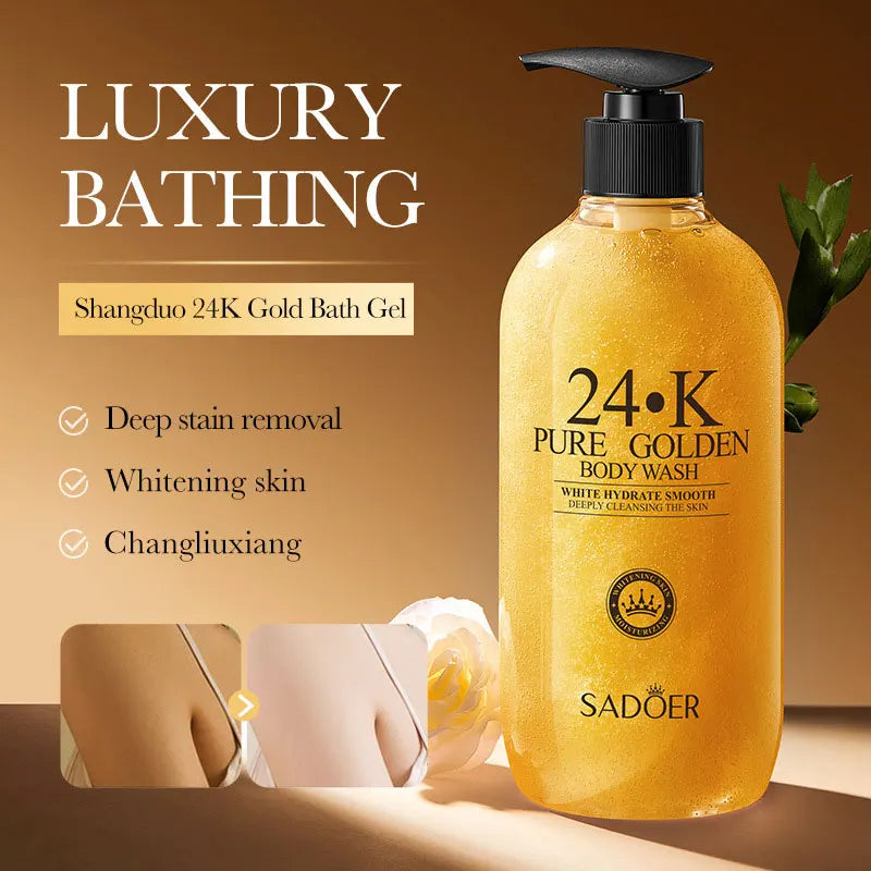 Luxury Body Wash 500ml - 24K Gold Moisturising Bath Foam