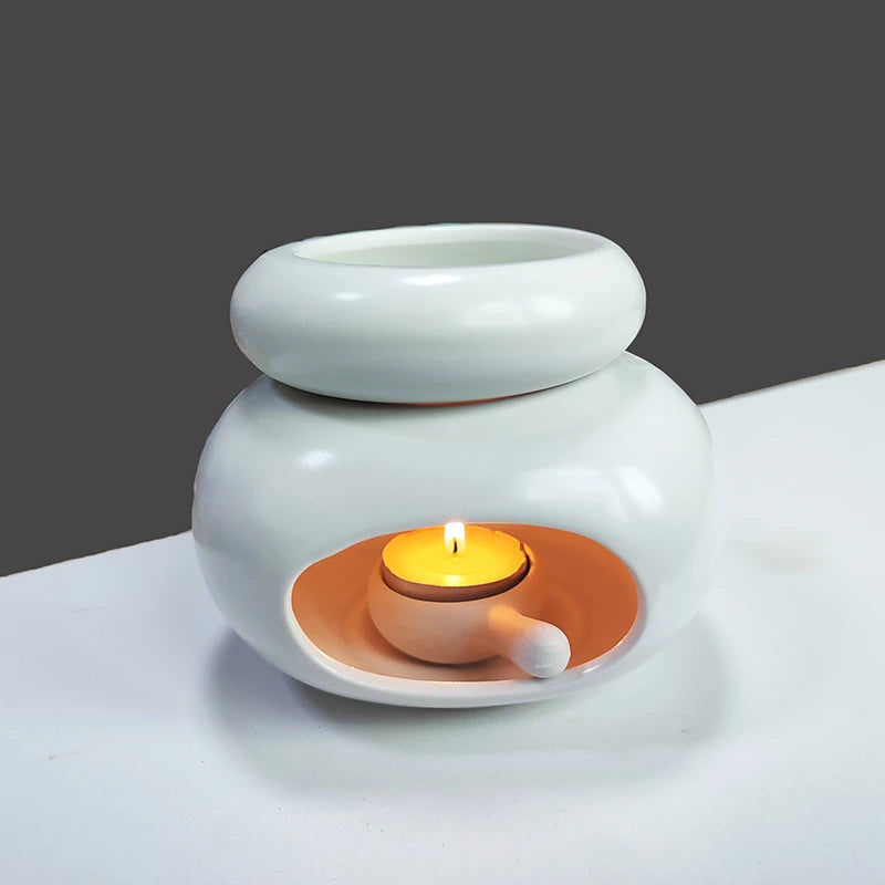 3-in-1 Candle Warmer - Essential Oil Burner Ceramic Aromatherapy Lamp