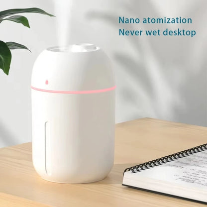 USB Aroma Diffuser 330ml - Portable Essential Oil Humidifier with LED