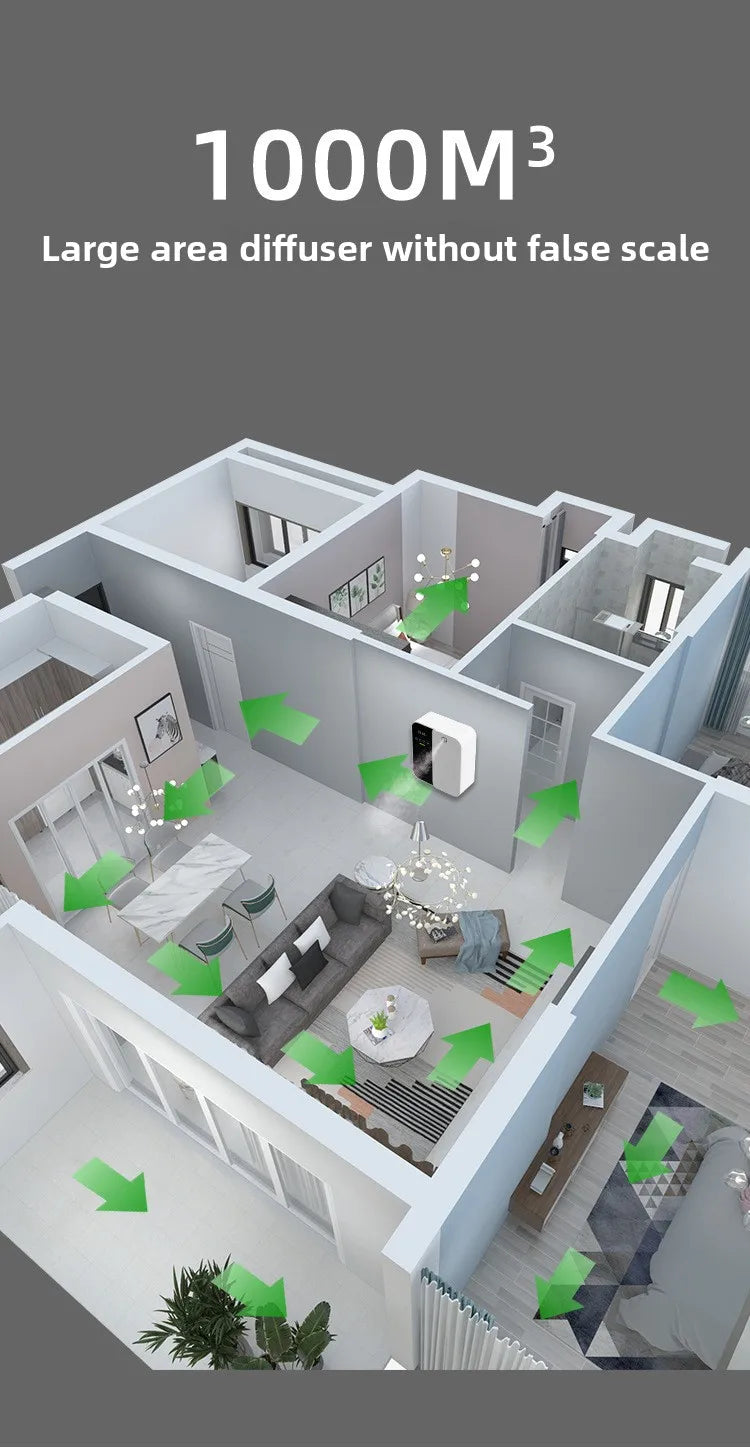 Professional Aroma Diffuser 500ml - Wall Mount Hotel Scent Machine