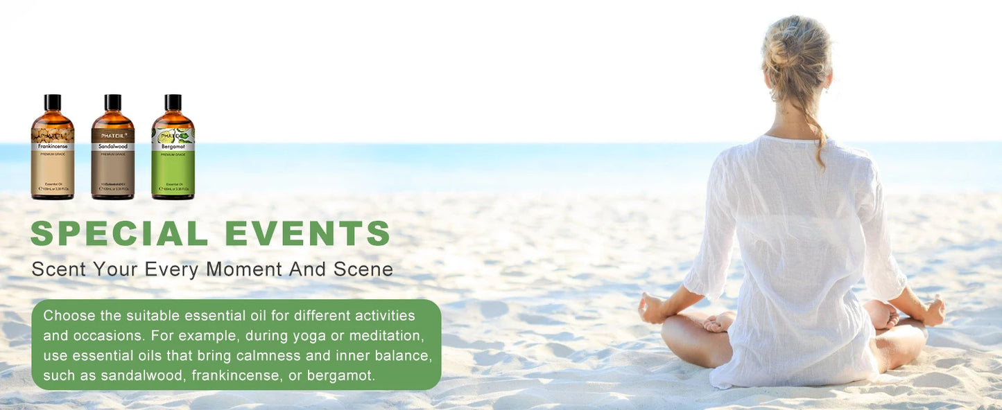 Essential Oil 100ml - Natural Aromatherapy for Skin & Diffusers