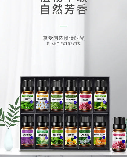 Essential Oil Set 10ml - Aromatherapy Massage & Candle Making Kit