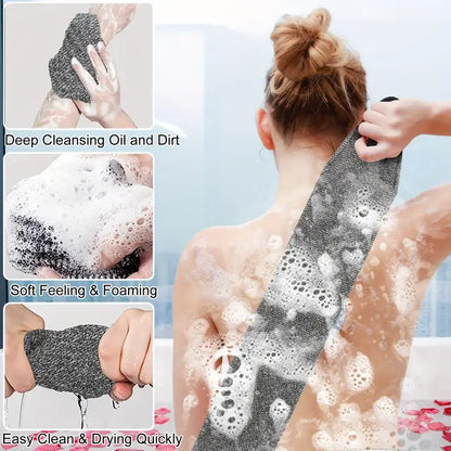 African Net Bath Sponge 2pcs - Long Exfoliating Body Scrubber