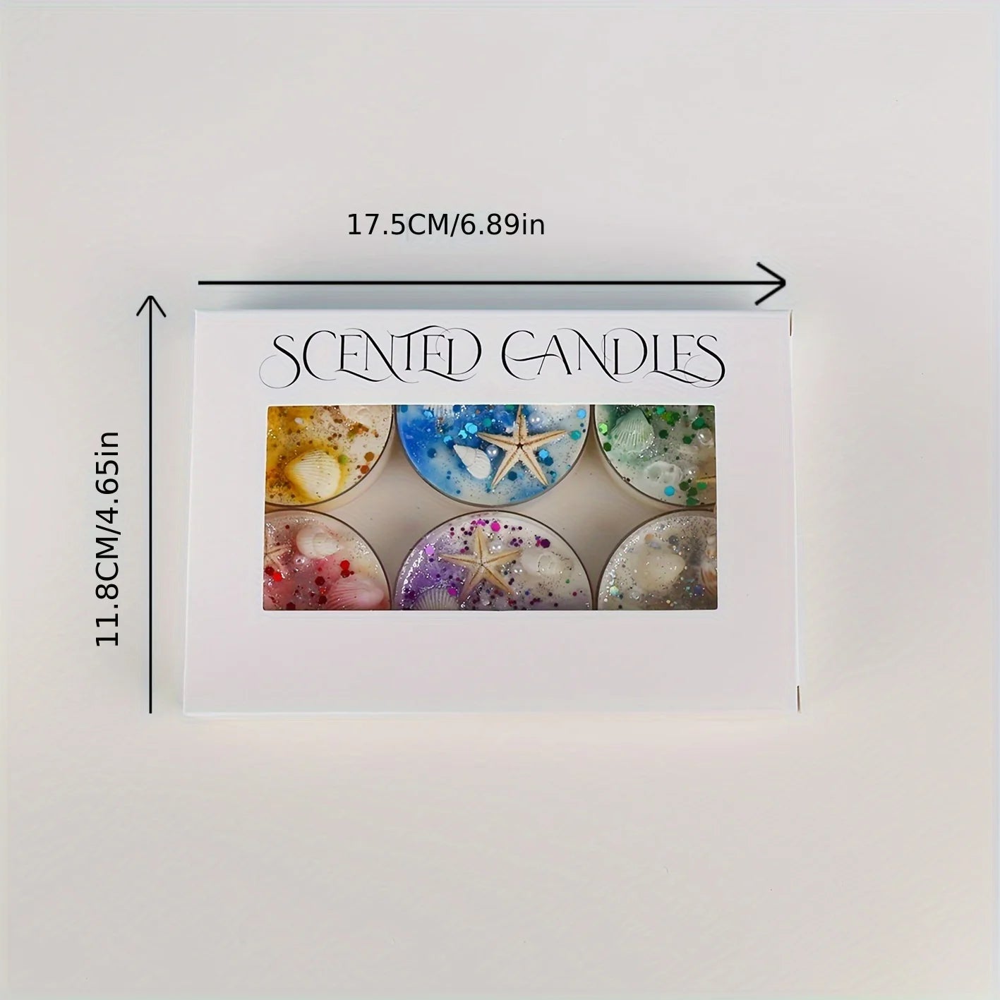 Seashell Candle Set - Scented with Pearls & Glitter Party Favours