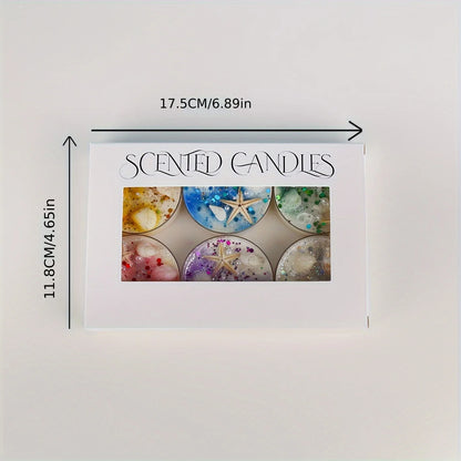 Seashell Candle Set - Scented with Pearls & Glitter Party Favours