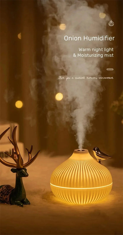 Portable USB Humidifier - Creative Onion Shape Aroma Diffuser