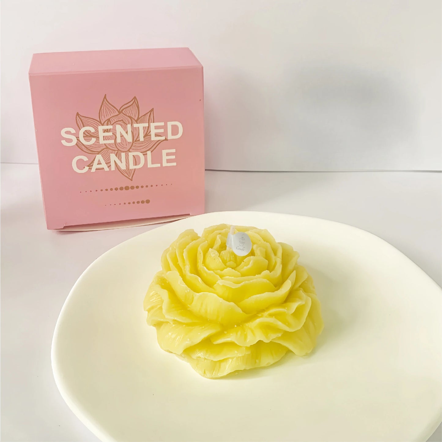3D Peony Candle - Flower Shaped Scented Candle Wedding Gift