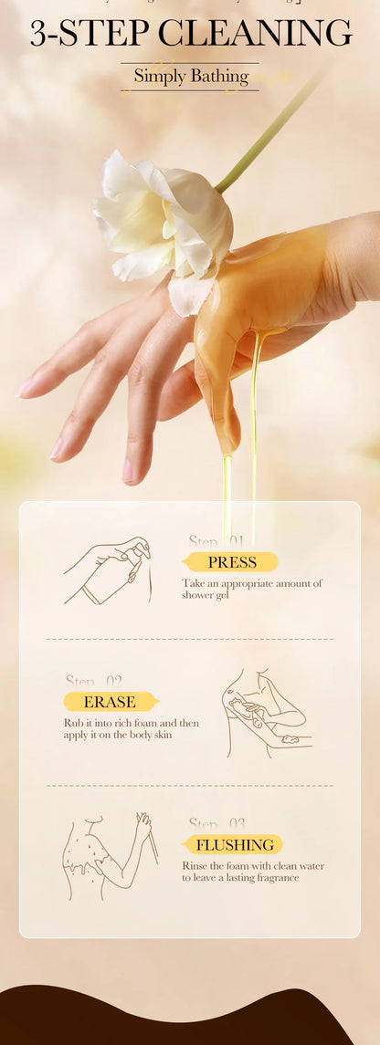 Luxury Body Wash 500ml - 24K Gold Moisturising Bath Foam