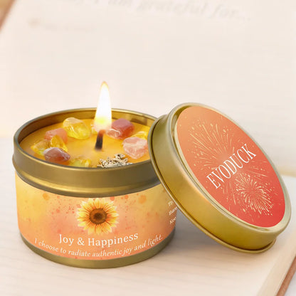 Peace Ritual Candle - Lavender Chamomile with Healing Crystals