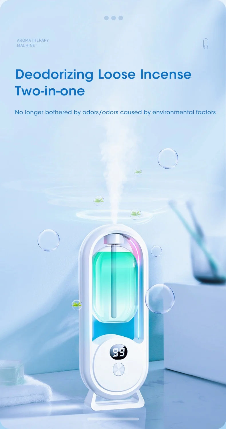 Smart Essential Oil Diffuser - 5-Speed Adjustable Atomiser Deodoriser