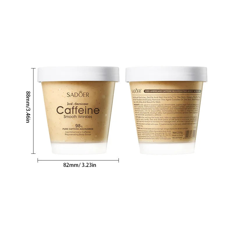 Iced Coffee Body Scrub - Caffeine-Infused Exfoliating Deep Cleanser