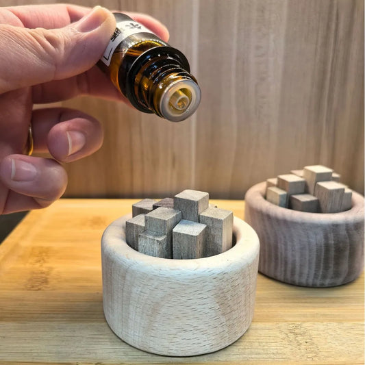 Electric Essential Oil Diffuser - Beech Wood Aromatherapy Machine