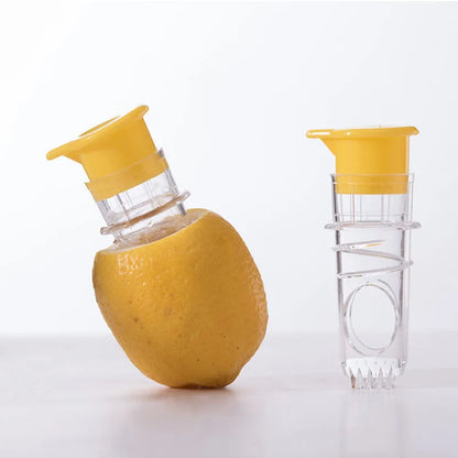 Manual Lemon Squeezer Portable with Filter - Lightweight Citrus Juice Extractor"