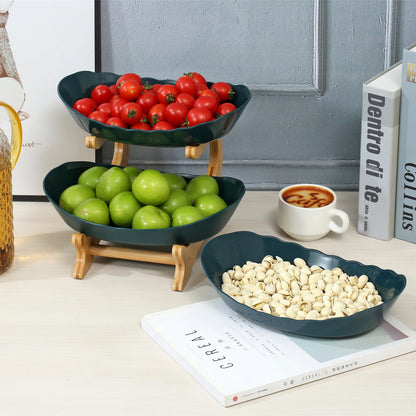 "Multi-Layer Fruit Stand - Modern 3 Tier Snack Dish for Living Room"