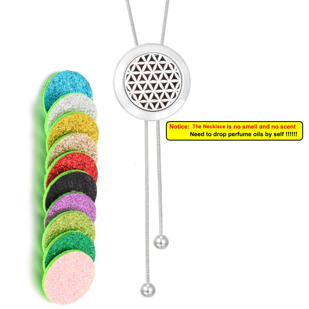 Tree of Life Aromatherapy Necklace - Essential Oil Diffuser Pendant