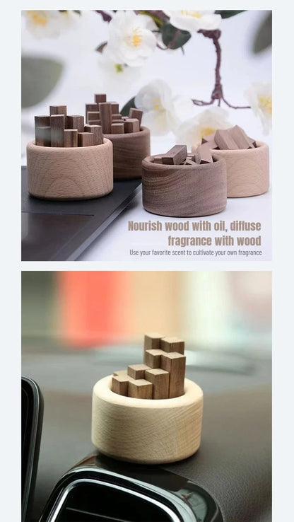 Electric Essential Oil Diffuser - Beech Wood Aromatherapy Machine