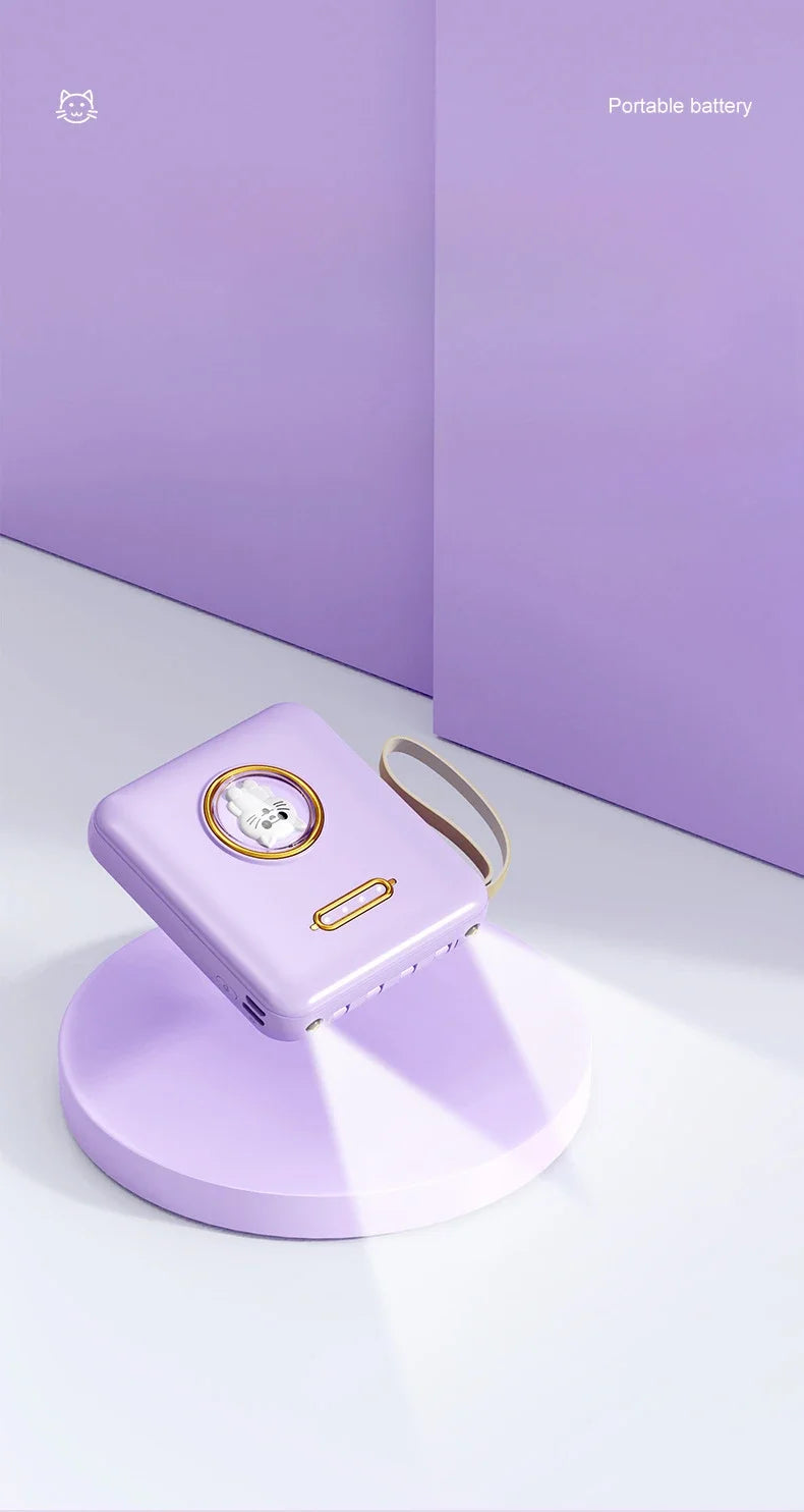 Fun Cartoon Power Bank 20000mAh - Mobile Charger with Cable Included