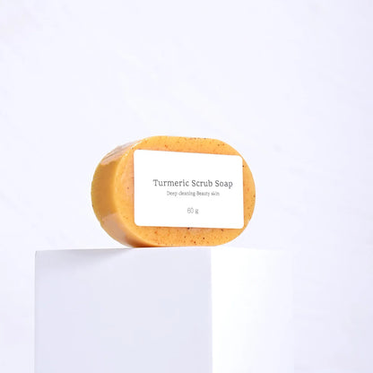 Turmeric Kojic Acid Soap - Natural Brightening Scrub for Face & Body