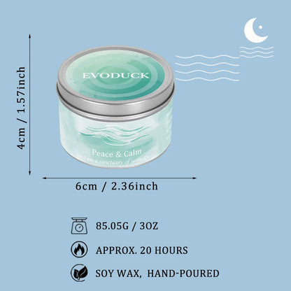 Peace Ritual Candle - Lavender Chamomile with Healing Crystals