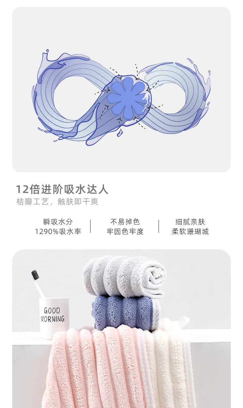 Hair Drying Cap - Super Absorbent Quick-Dry Towel Turban for Women