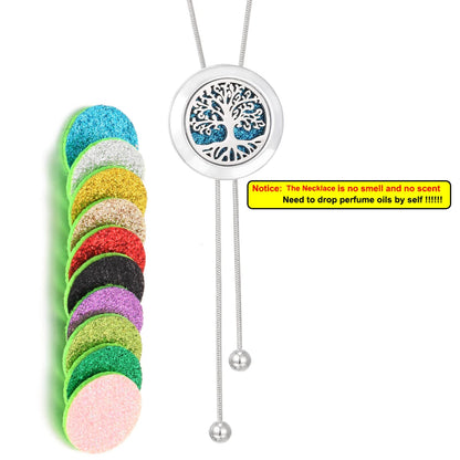Tree of Life Aromatherapy Necklace - Essential Oil Diffuser Pendant